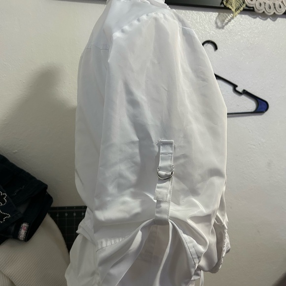 White Zip-Up Jacket - Picture 4 of 6
